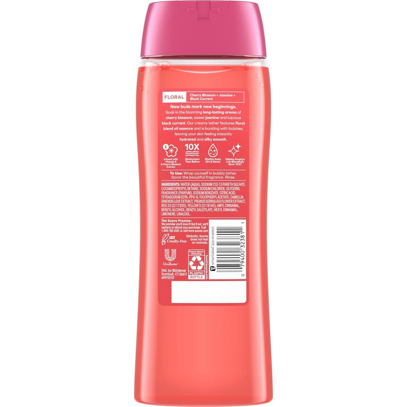 Gel de Ducha Hidratante Suave 510g Flor de Cerezo Paquete 6