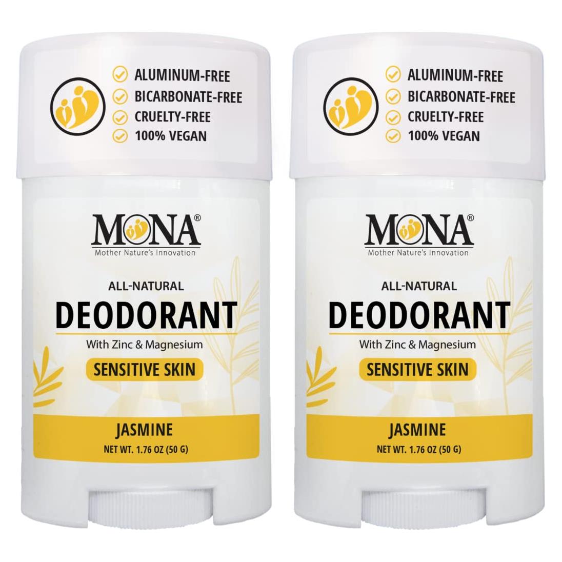 Desodorante Natural MONA BRANDS para Piel Sensible - 2x49.87g