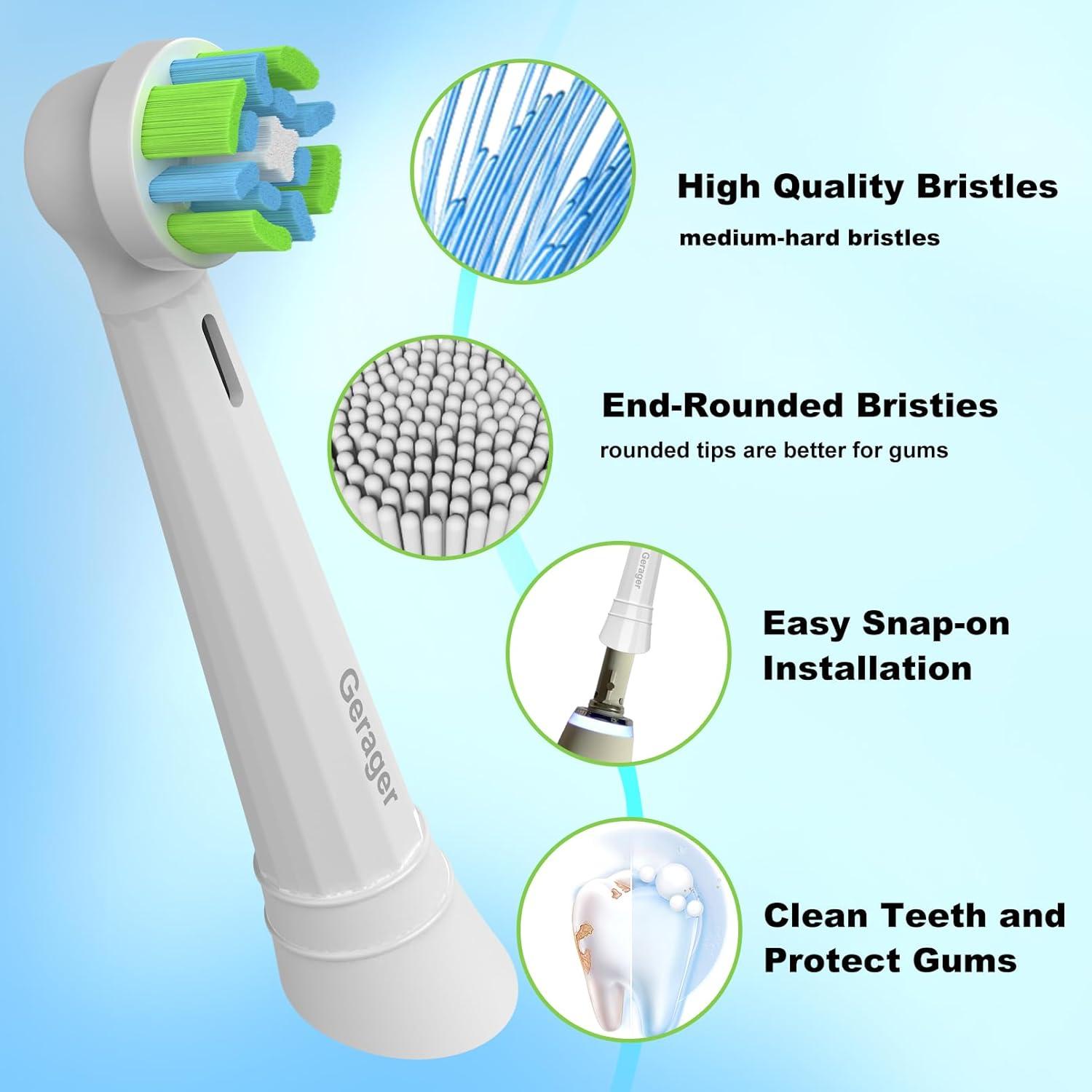 Cabezas de Repuesto para Cepillo Oral B iO - 8 Unidades Blancas