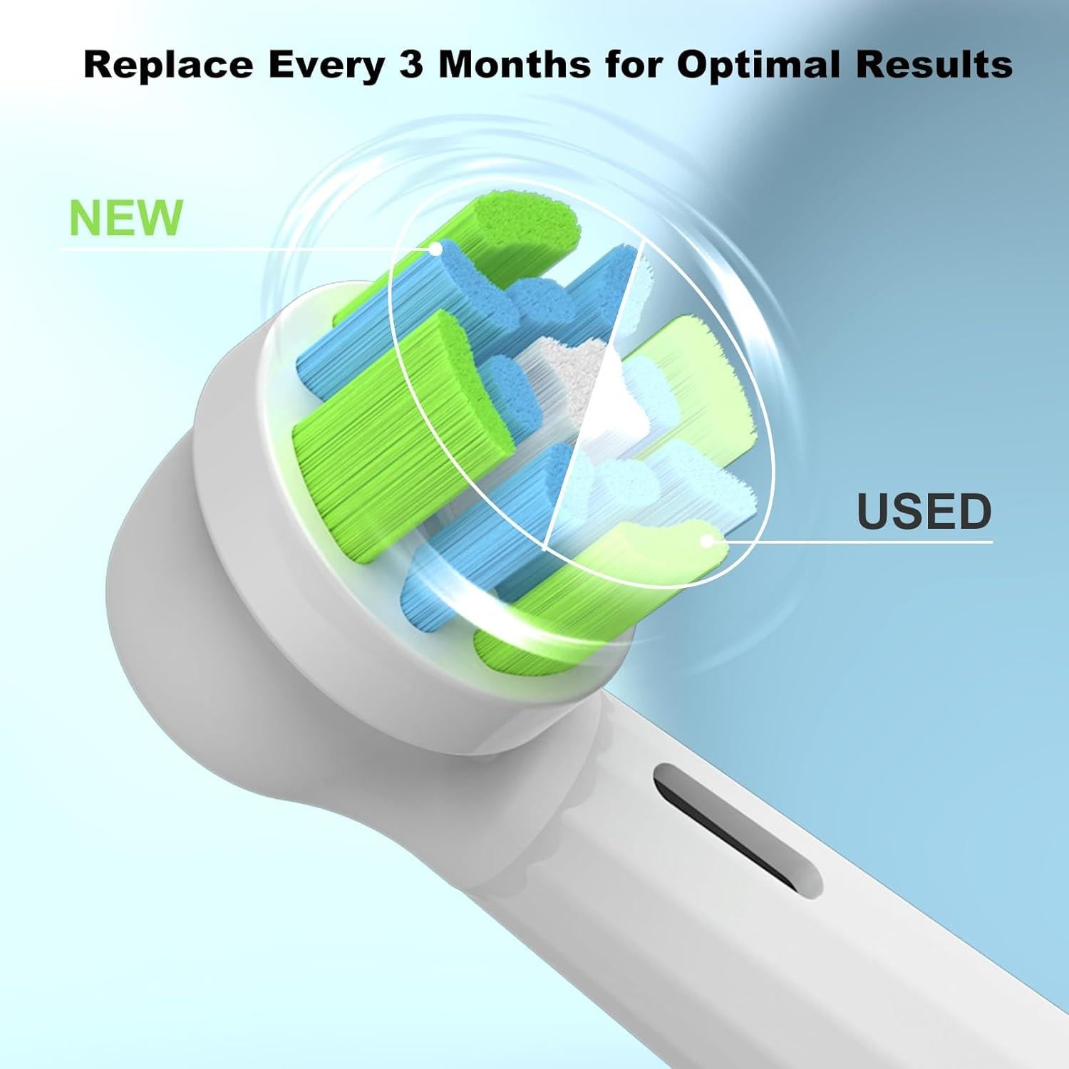 Cabezas de Repuesto para Cepillo Oral B iO - 8 Unidades Blancas