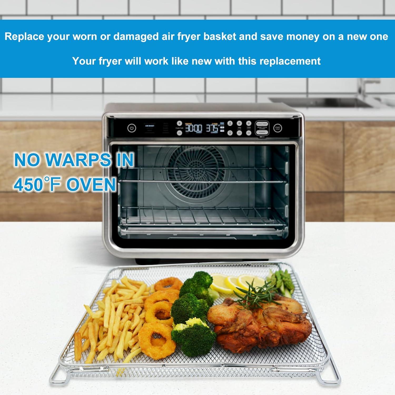 Cesta de Horno de Aire Ninja Foodi 36.6x29cm Acero Inoxidable