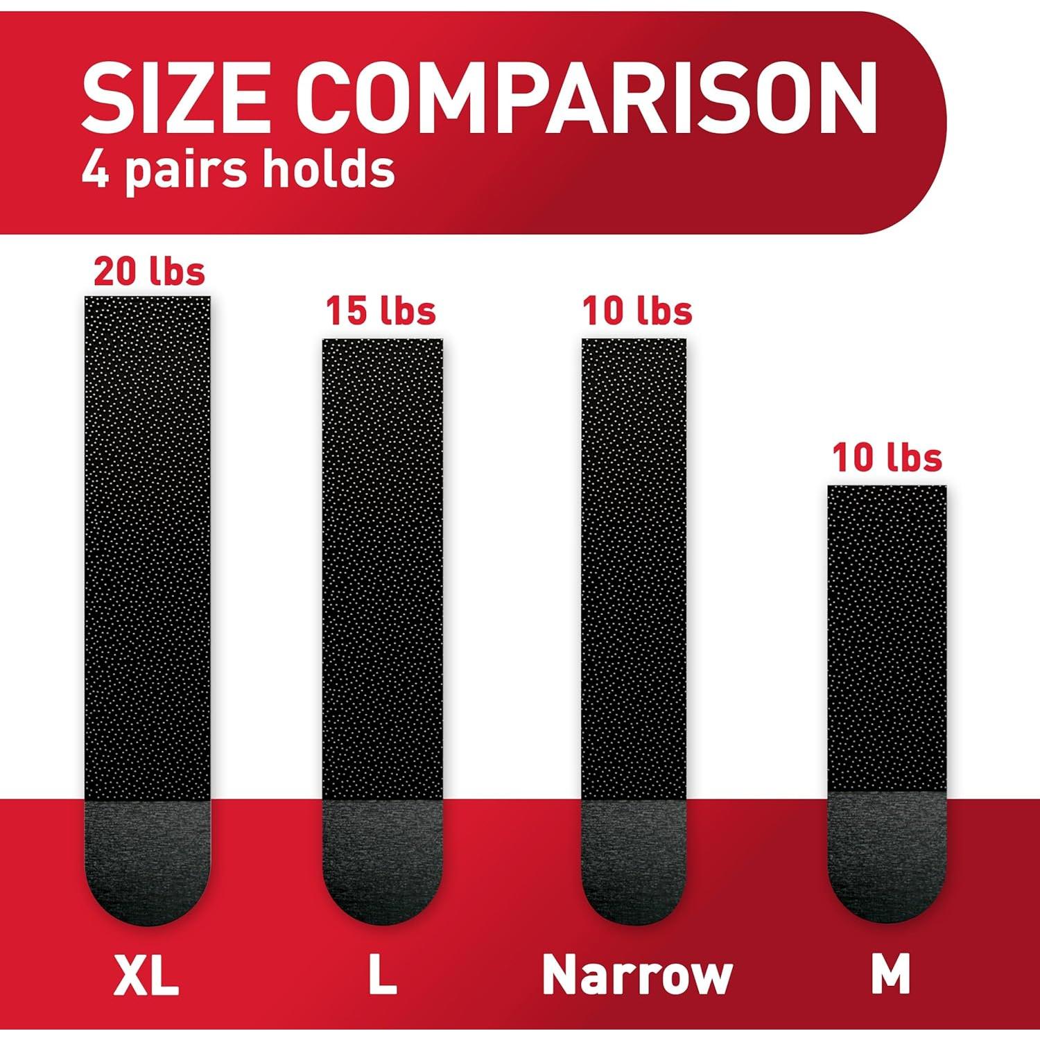Tiras Medianas Command 4.5 kg para Colgar Cuadros - 16 Pares