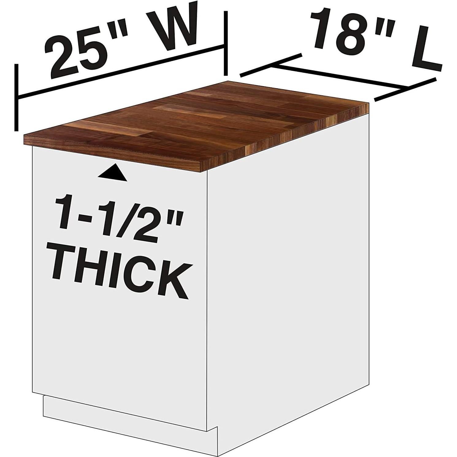 Tabla de Cortar de Madera John Boos 25x18" Nogal No Reversible