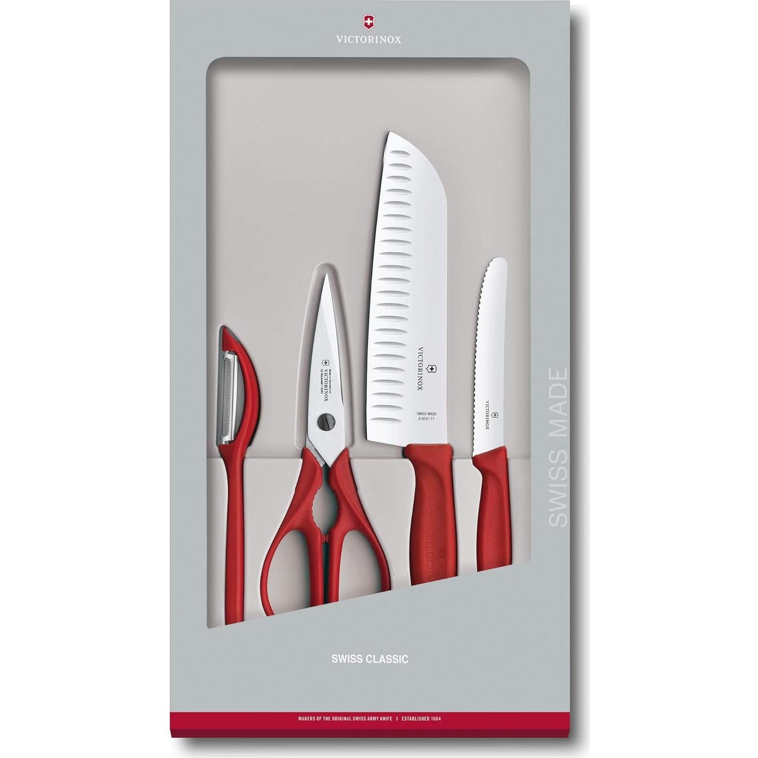 Juego de Cocina Victorinox Suizo 4 Piezas Acero Inoxidable