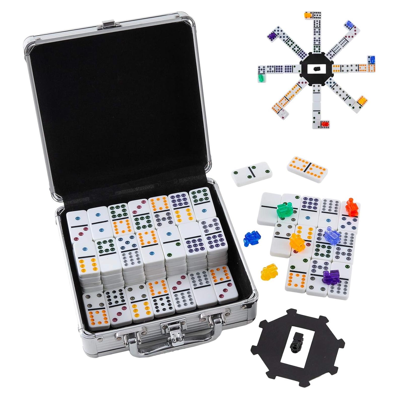 Juego de Dóminos Doble 12 Homwom con Estuche y Tablero