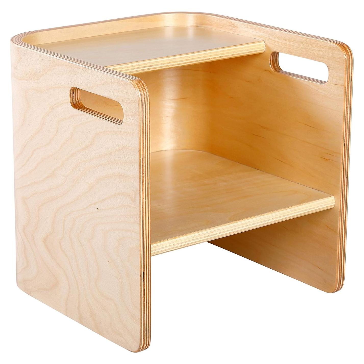 Silla Multifuncional ECR4Kids Bentwood Natural 30.48cm