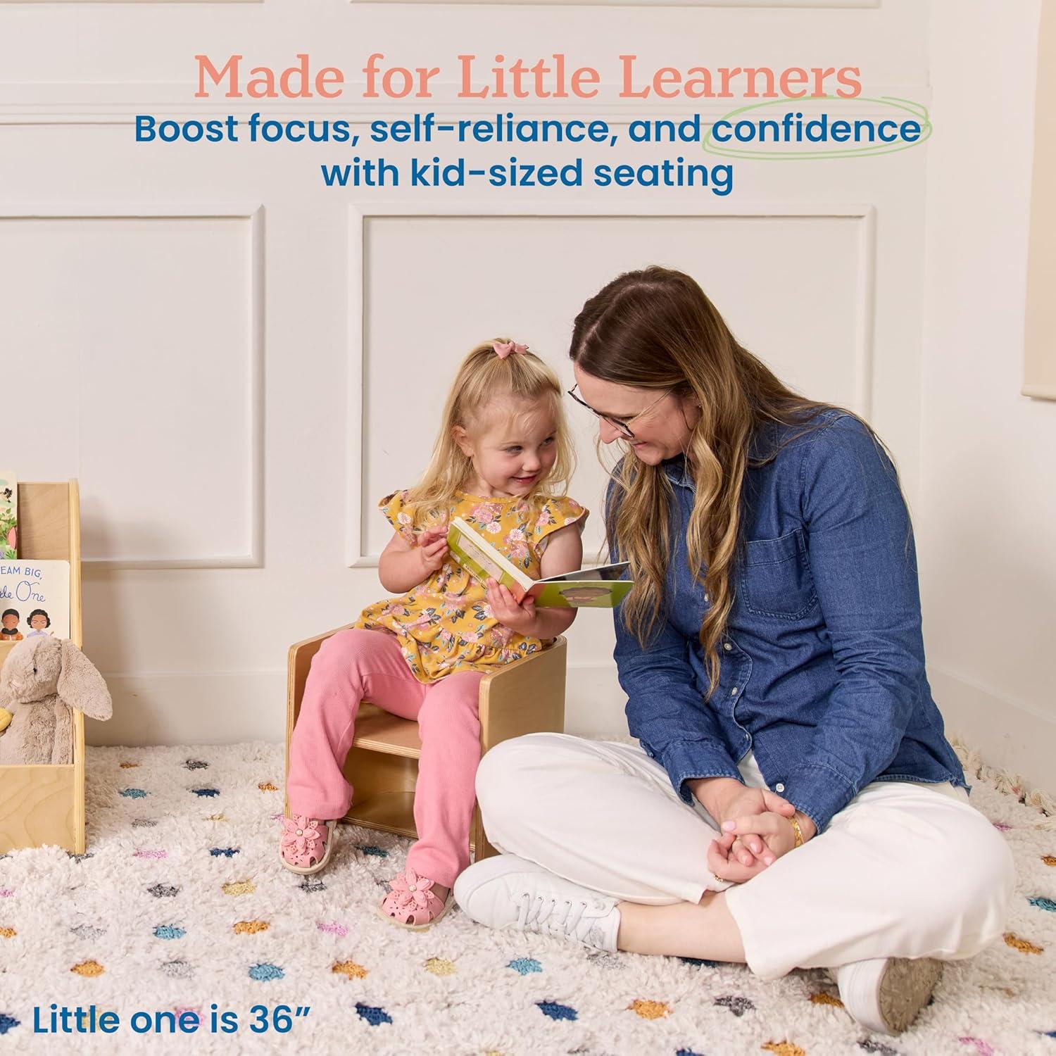 Silla Multifuncional ECR4Kids Bentwood Natural 30.48cm