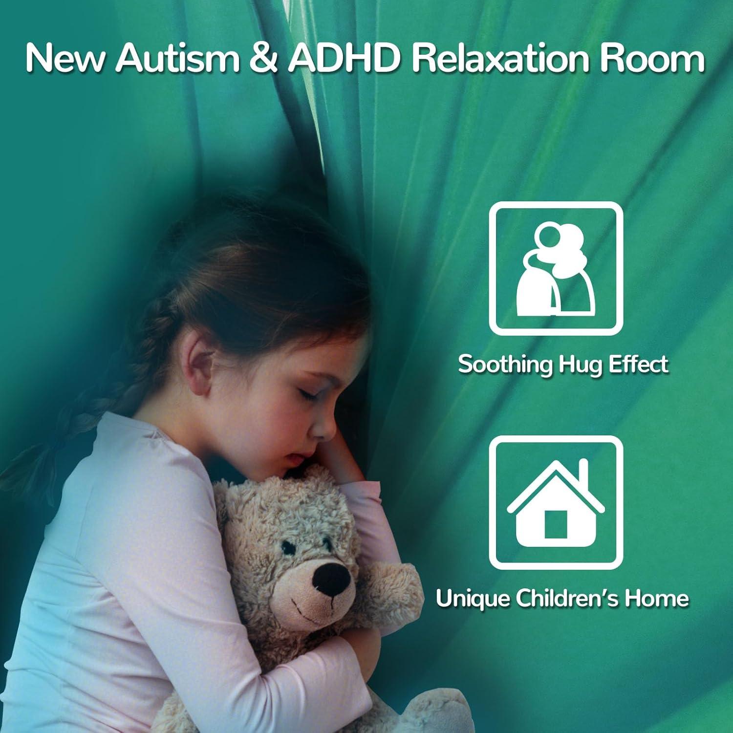 Columpio Sensorial PikDos Verde Aurora 150x150cm para Niños y Adultos