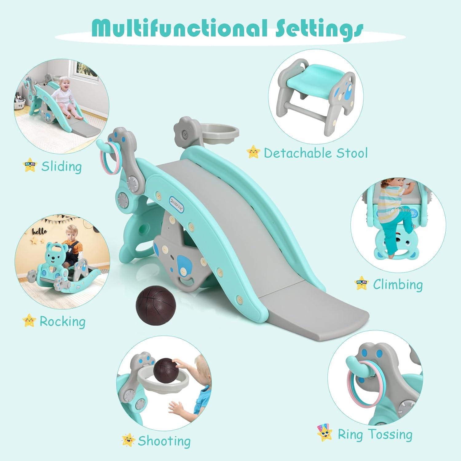 Juguete de Deslizamiento GLACER 5 en 1 para Niños Verde