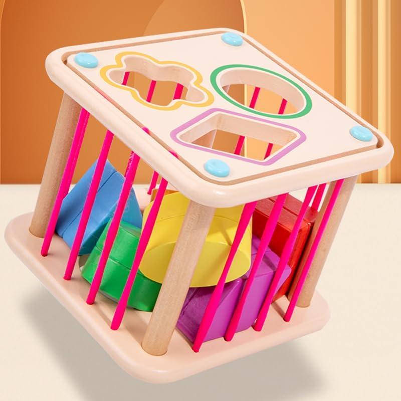 Sonajero Geométrico de Madera EduLand Montessori 6 Piezas