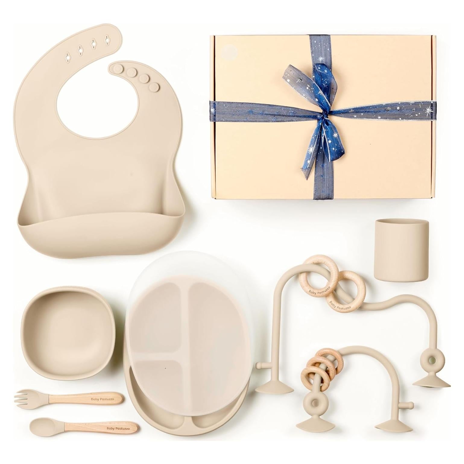 Set de Alimentación de Silicona 6 en 1 Baby Pastuzzo Beige