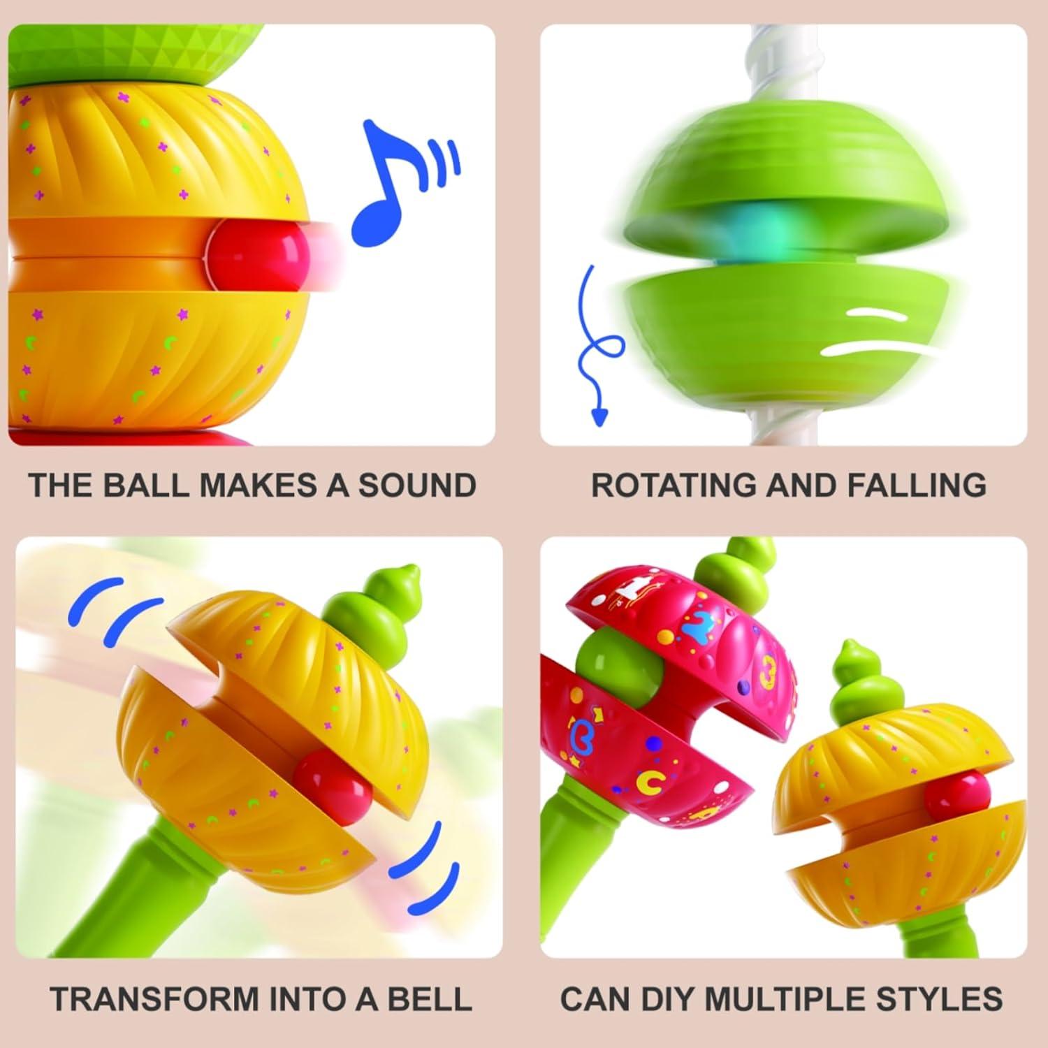 Juguete de Apilamiento Giratorio YUSIMEI para Bebés 16x16x37cm