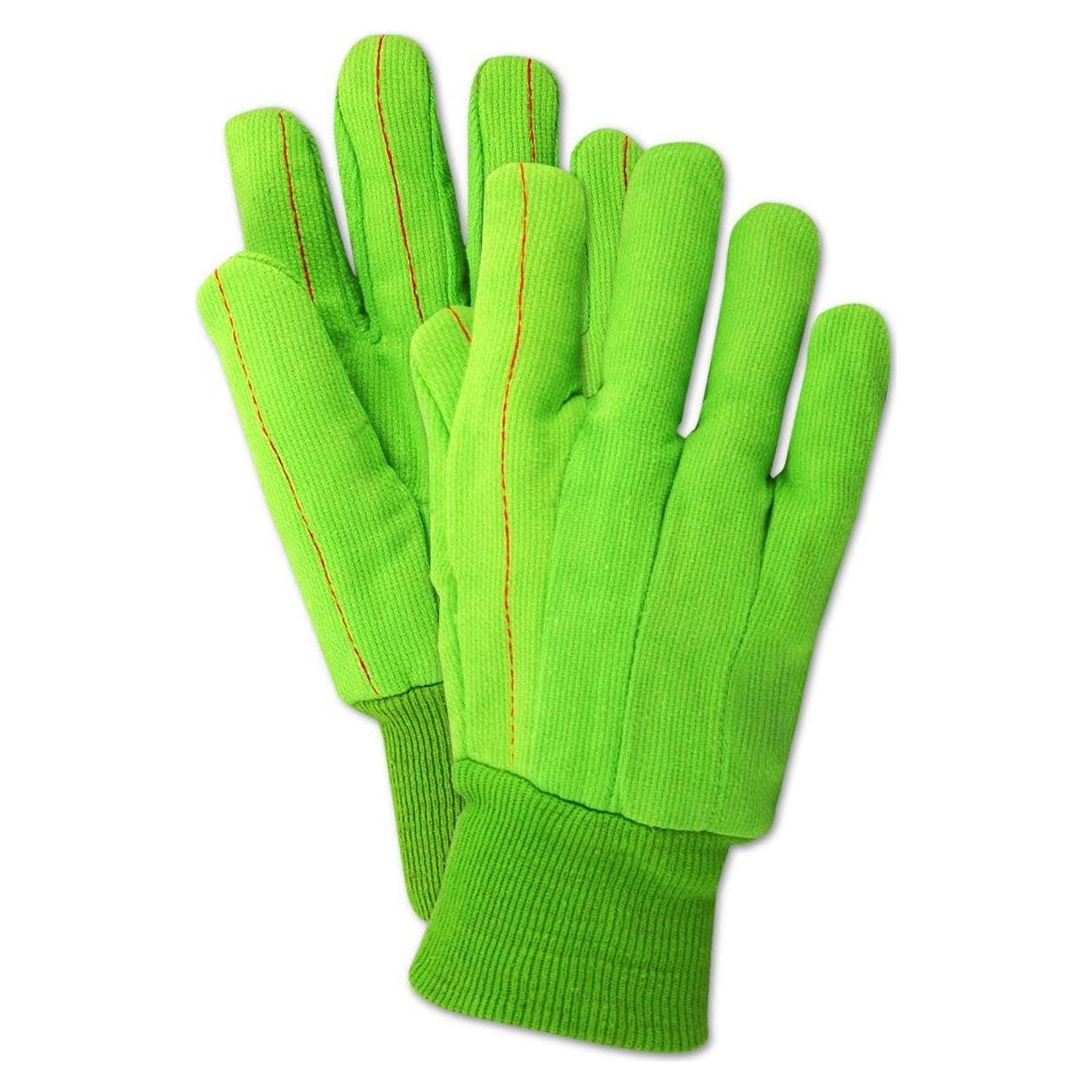 Guantes de Algodón Doble Palma MAGID 18 oz Talla XL Verde 12 Pares