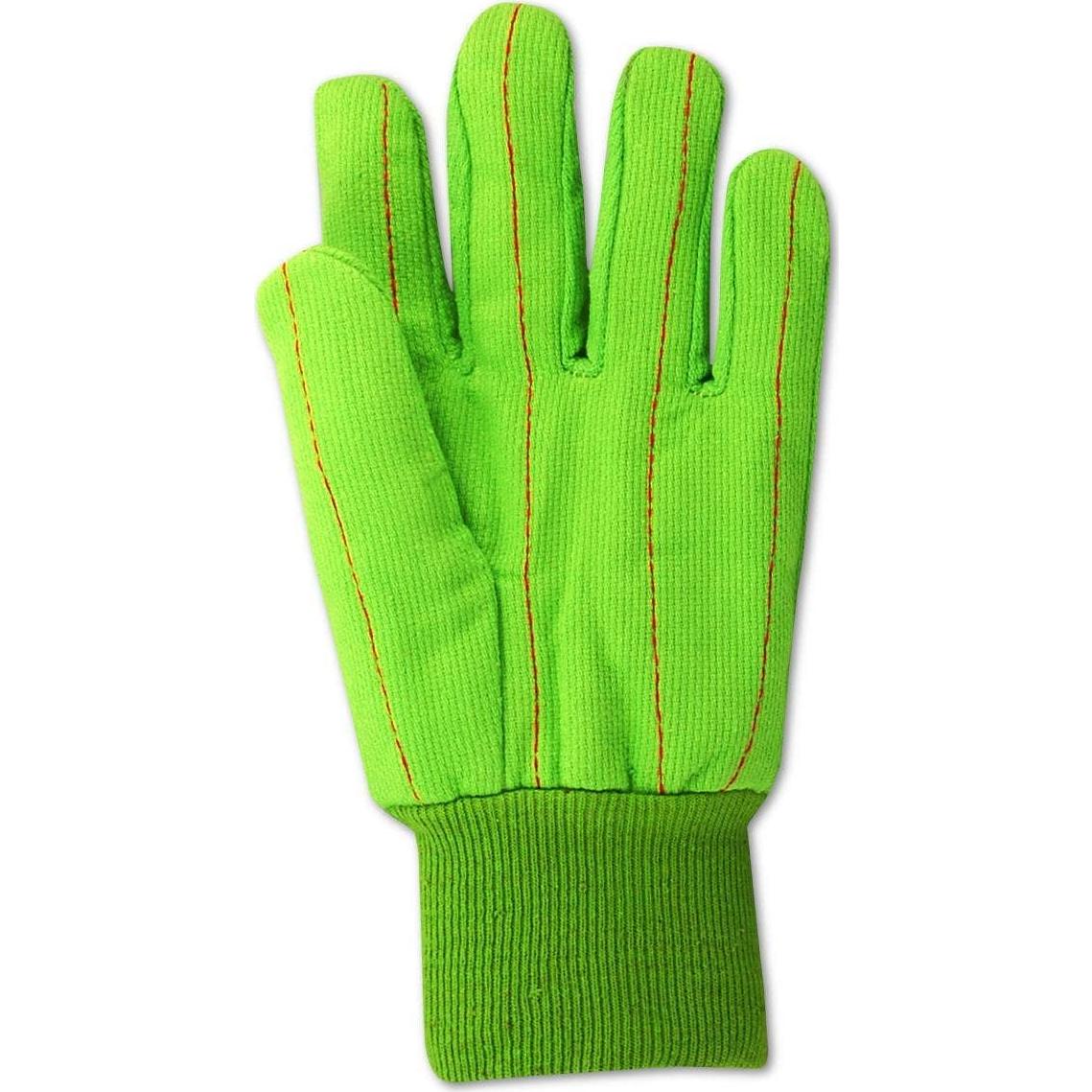 Guantes de Algodón Doble Palma MAGID 18 oz Talla XL Verde 12 Pares