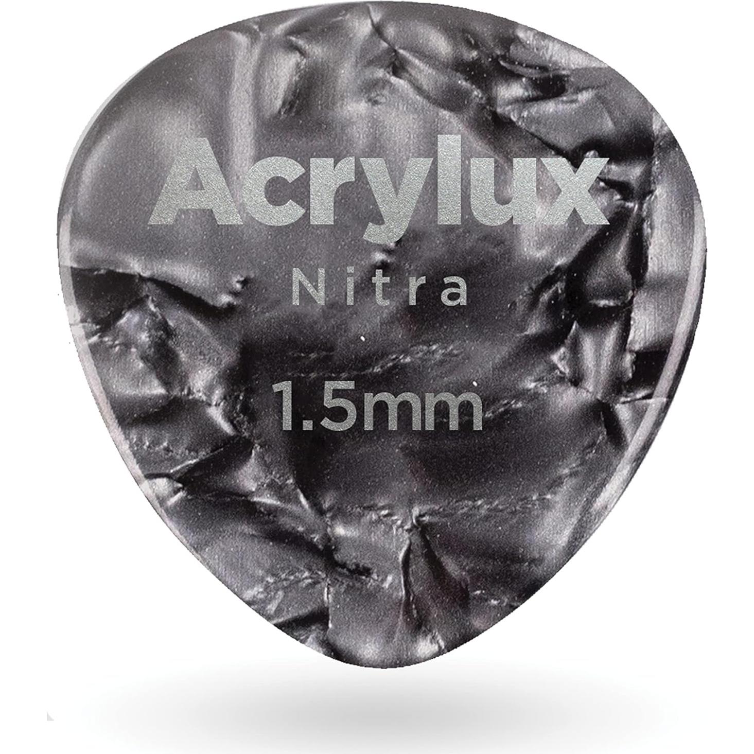 Púas de Guitarra D'Addario Acrylux Nitra 1.5mm - Paquete de 3