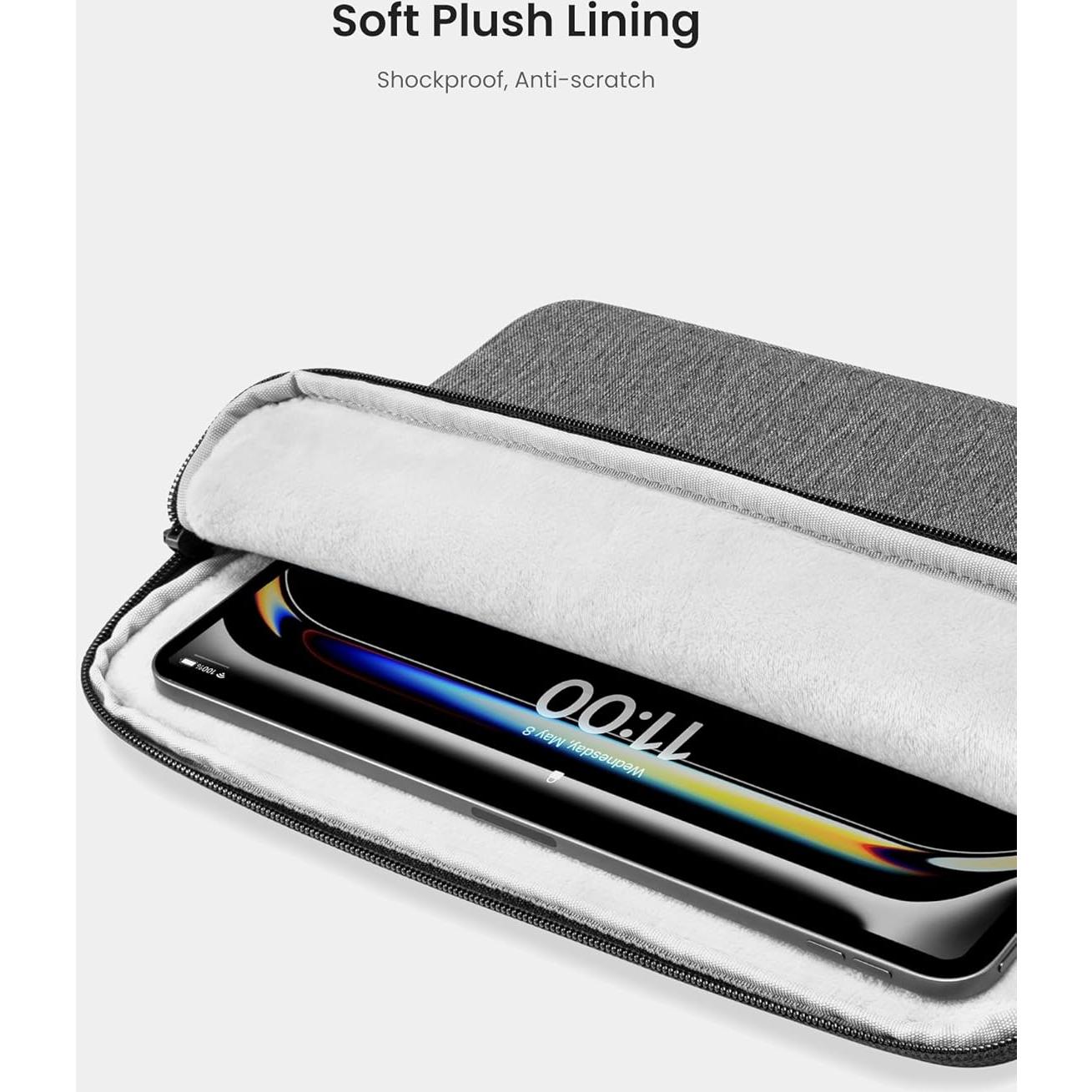 Funda tomtoc para iPad 11" 2025, Air y Pro, Gris