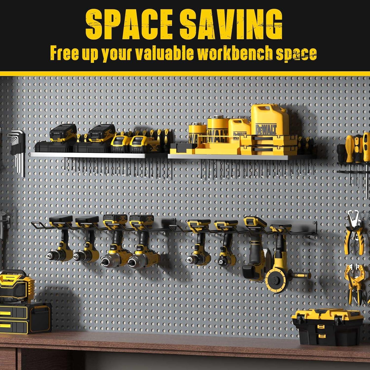 Organizador de Herramientas MOOMSINE para Garaje - 2 Estantes Metal