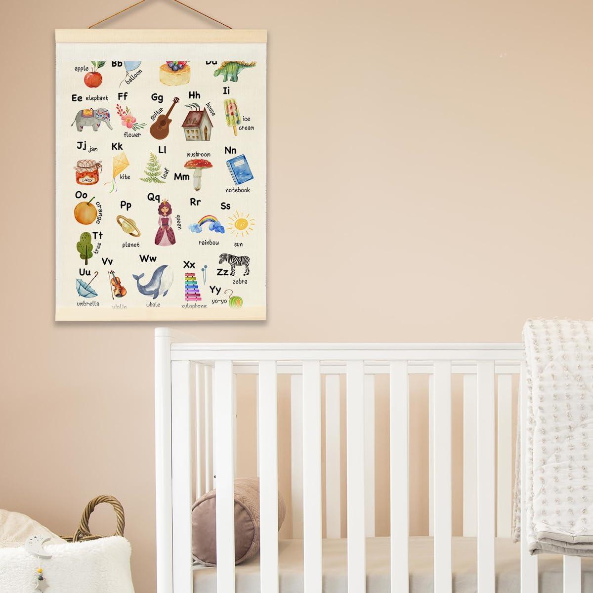 Marco de Póster de Alfabeto BirtDerr 45x31.5 cm Decoración Infantil