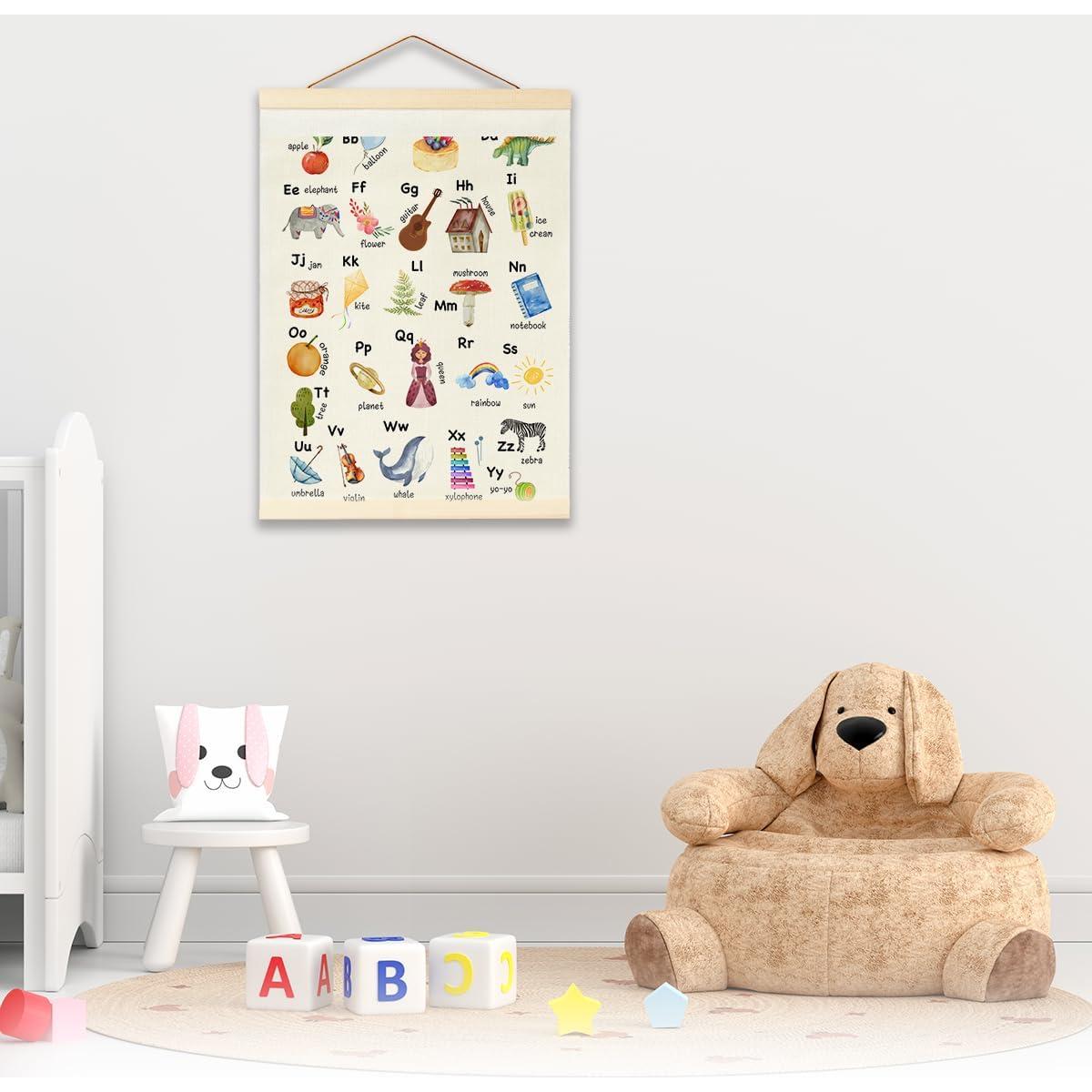 Marco de Póster de Alfabeto BirtDerr 45x31.5 cm Decoración Infantil