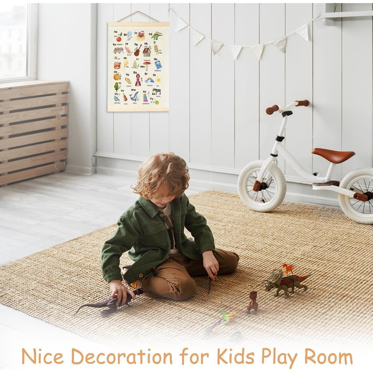 Marco de Póster de Alfabeto BirtDerr 45x31.5 cm Decoración Infantil