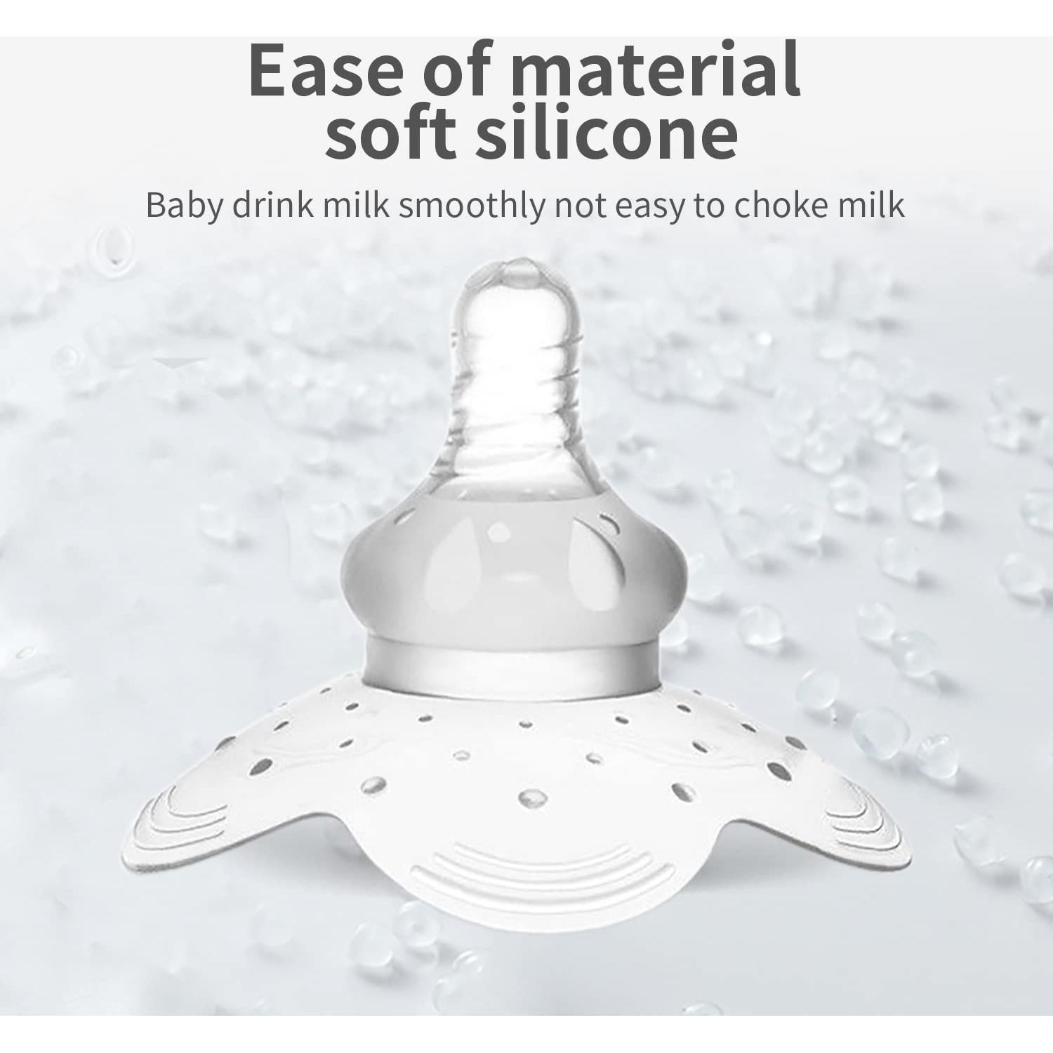 Escudo de Pecho OUROBOT de Silicona para Lactancia - Blanco