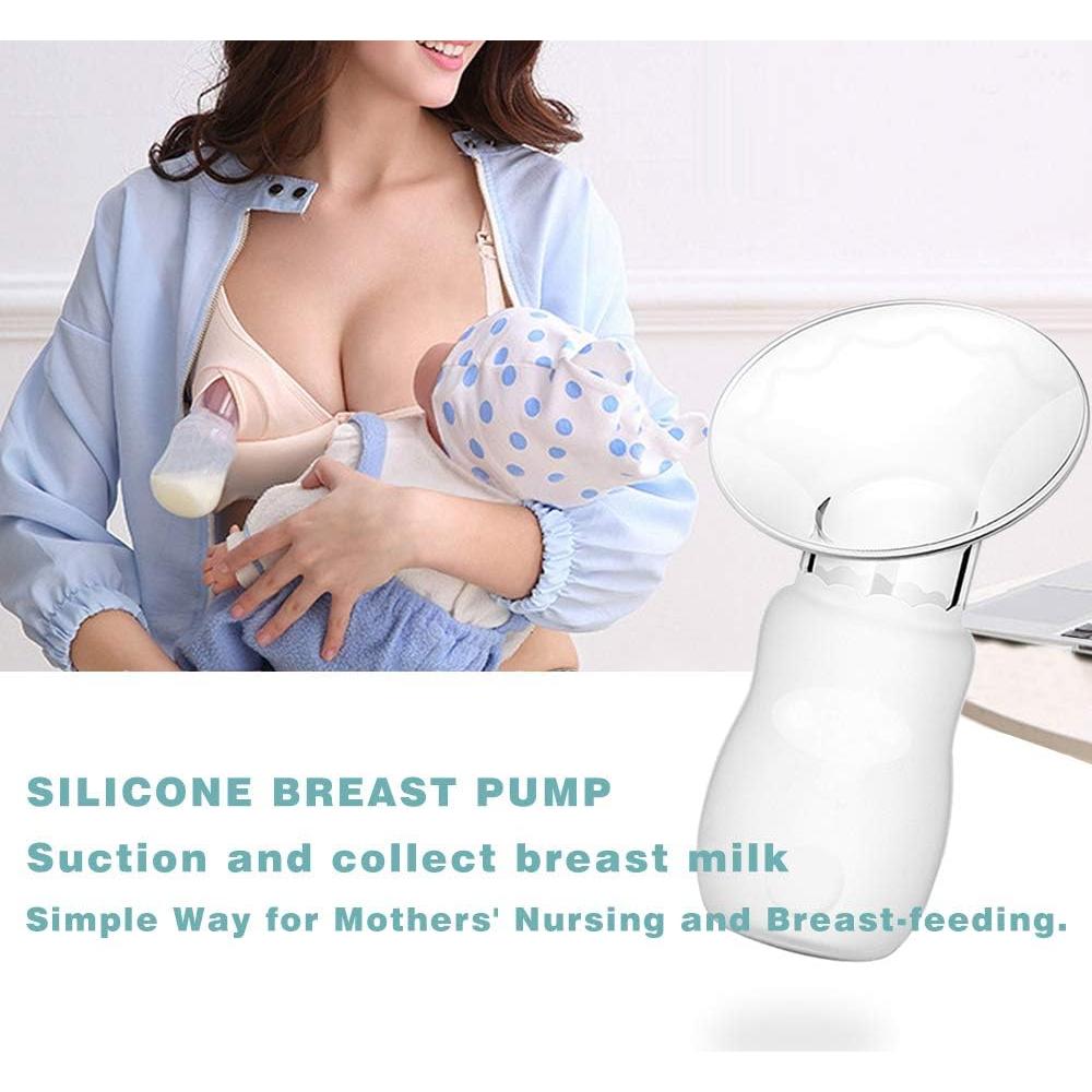 Paquete de 2 Extractores de Leche Manuales ROSE HANNABABY Silicona