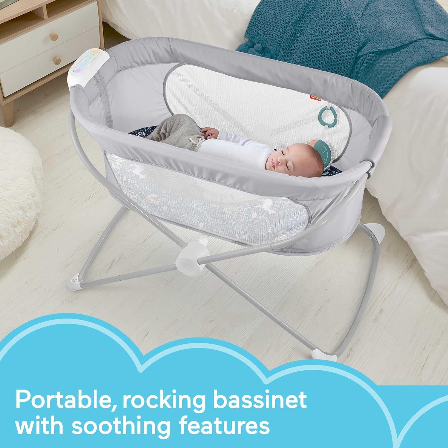 Cuna portátil Fisher-Price Soothing View Vibe 0+ meses