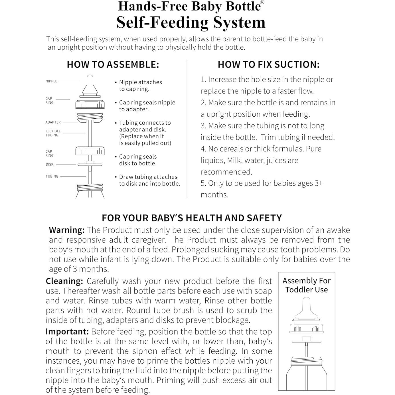 Botella Anti-Cólico para Bebés 4 oz - Set de 2 Azul