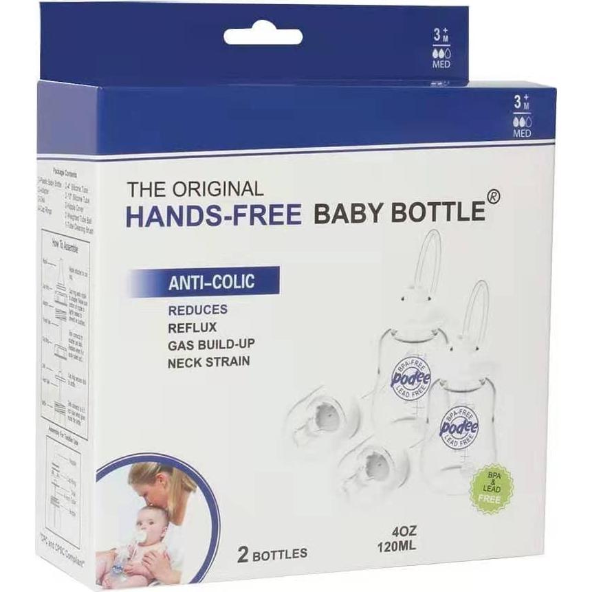Botella Anti-Cólico para Bebés 4 oz - Set de 2 Azul