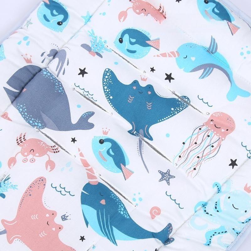 Almohadilla para Asiento de Cochecito Universal Bebé Algodón 33x75cm