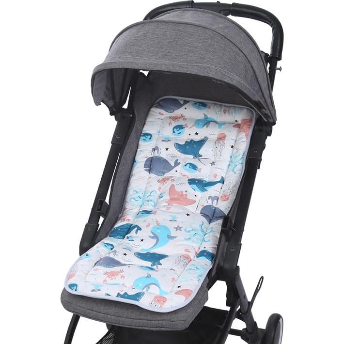 Almohadilla para Asiento de Cochecito Universal Bebé Algodón 33x75cm