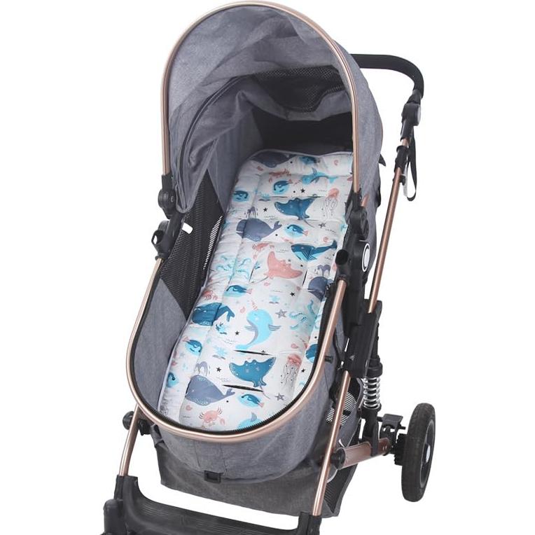 Almohadilla para Asiento de Cochecito Universal Bebé Algodón 33x75cm