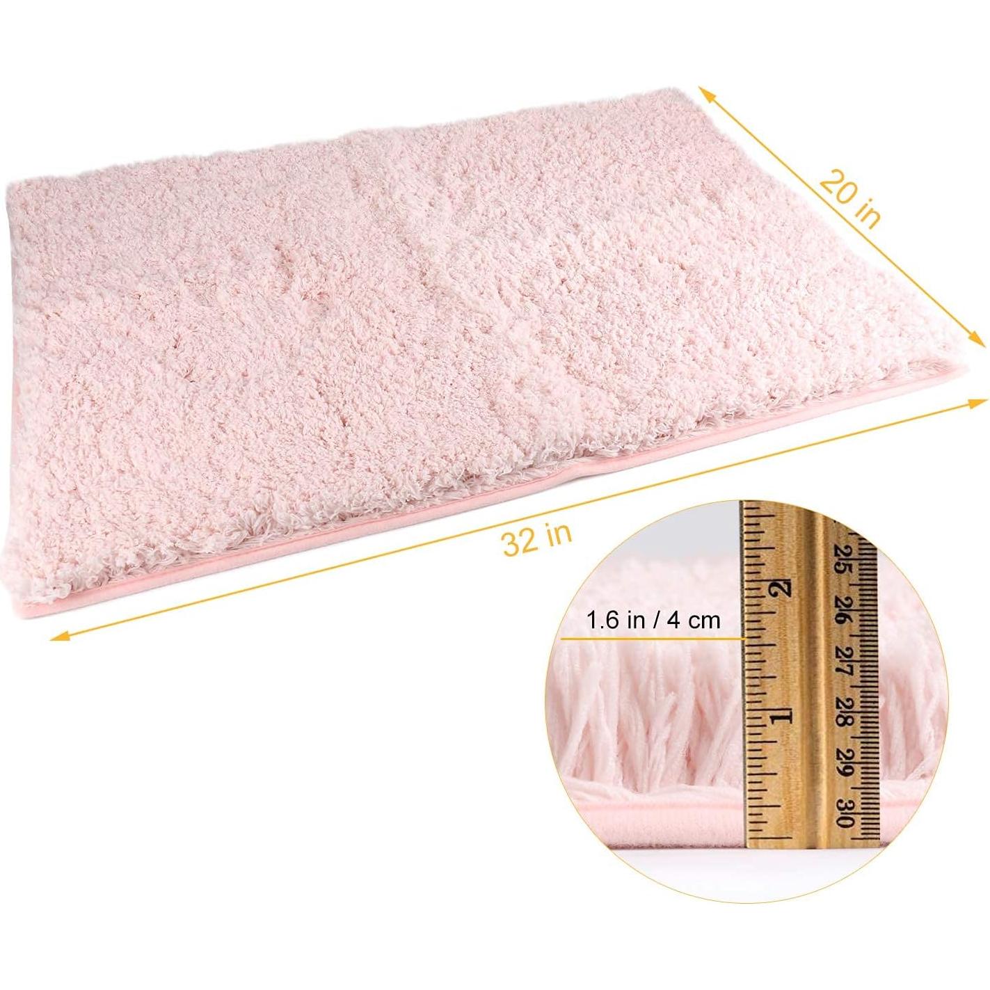 Alfombrilla de baño Sheepping Rosa 81.3x50.8 cm Antideslizante