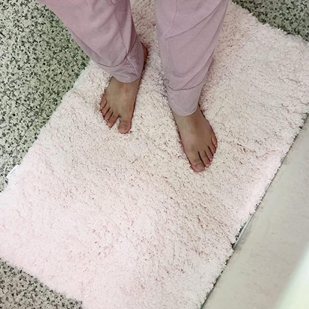 Alfombrilla de baño Sheepping Rosa 81.3x50.8 cm Antideslizante