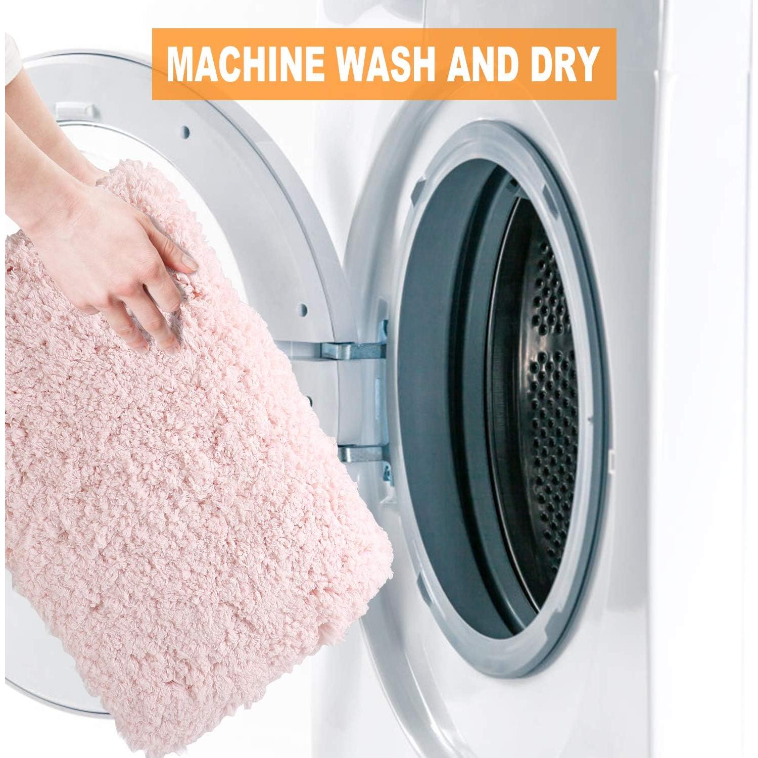 Alfombrilla de baño Sheepping Rosa 81.3x50.8 cm Antideslizante