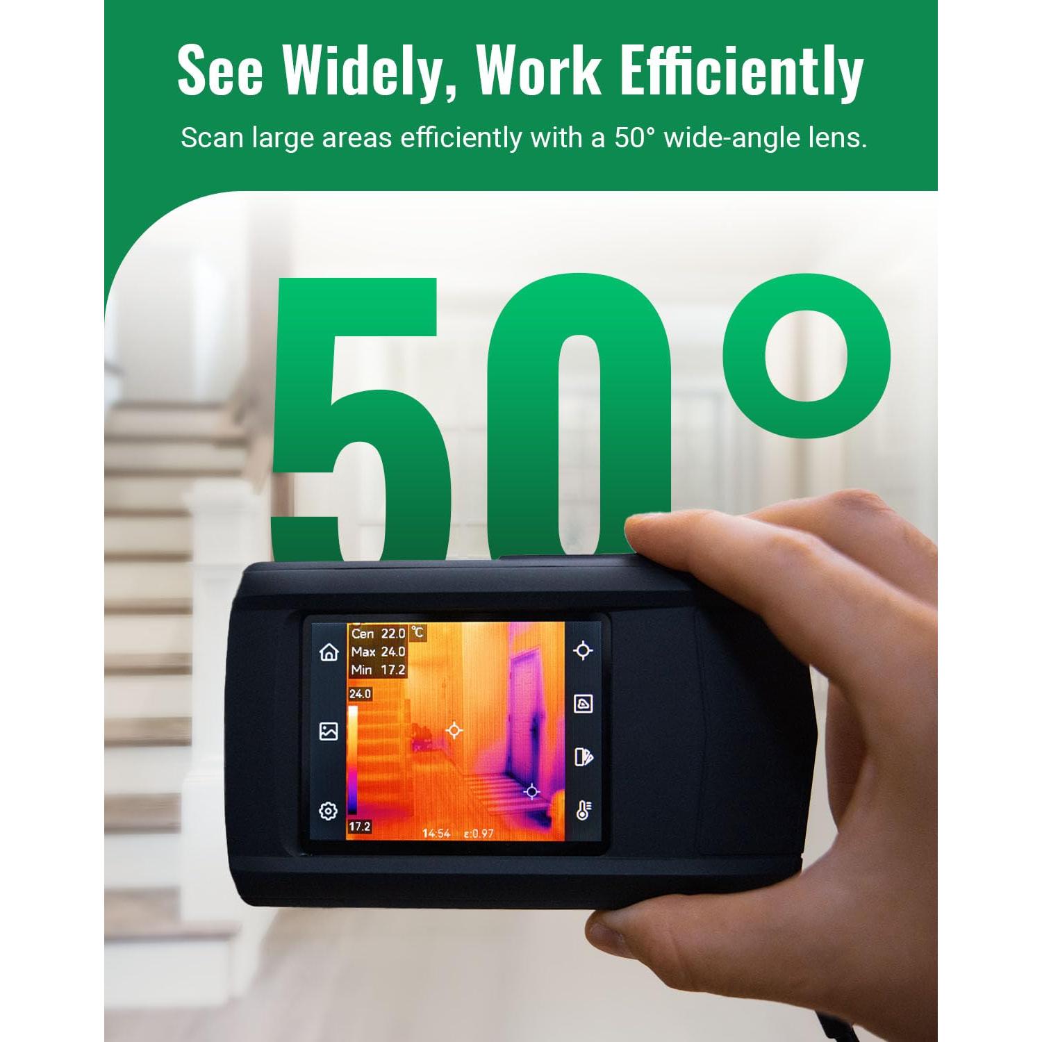 Cámara Térmica HSFTOOLS HP96, 240x240, Pantalla 3.5"