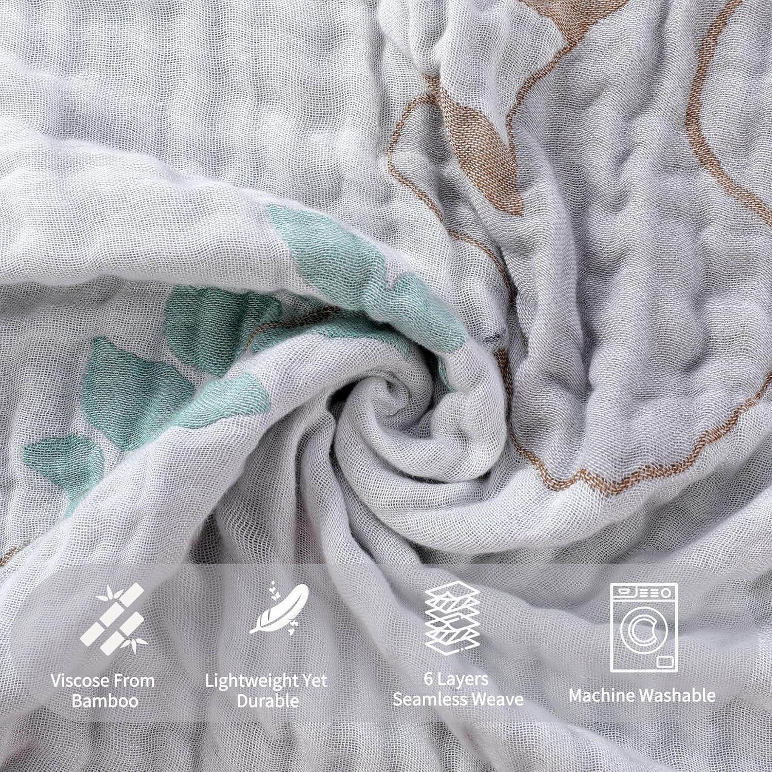 Toalla con Capucha HardNok de Muselina 81x81 cm Elefante