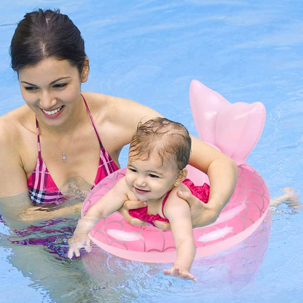 Flotador Inflable para Bebés UMBWORLD Sirena Rosa 20kg