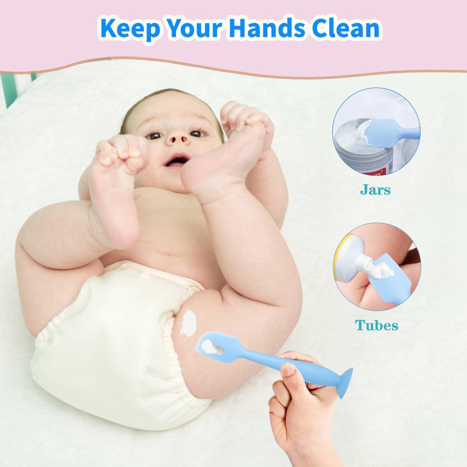 Espátula de Silicona Suave para Crema de Pañal MSVP 16.5cm