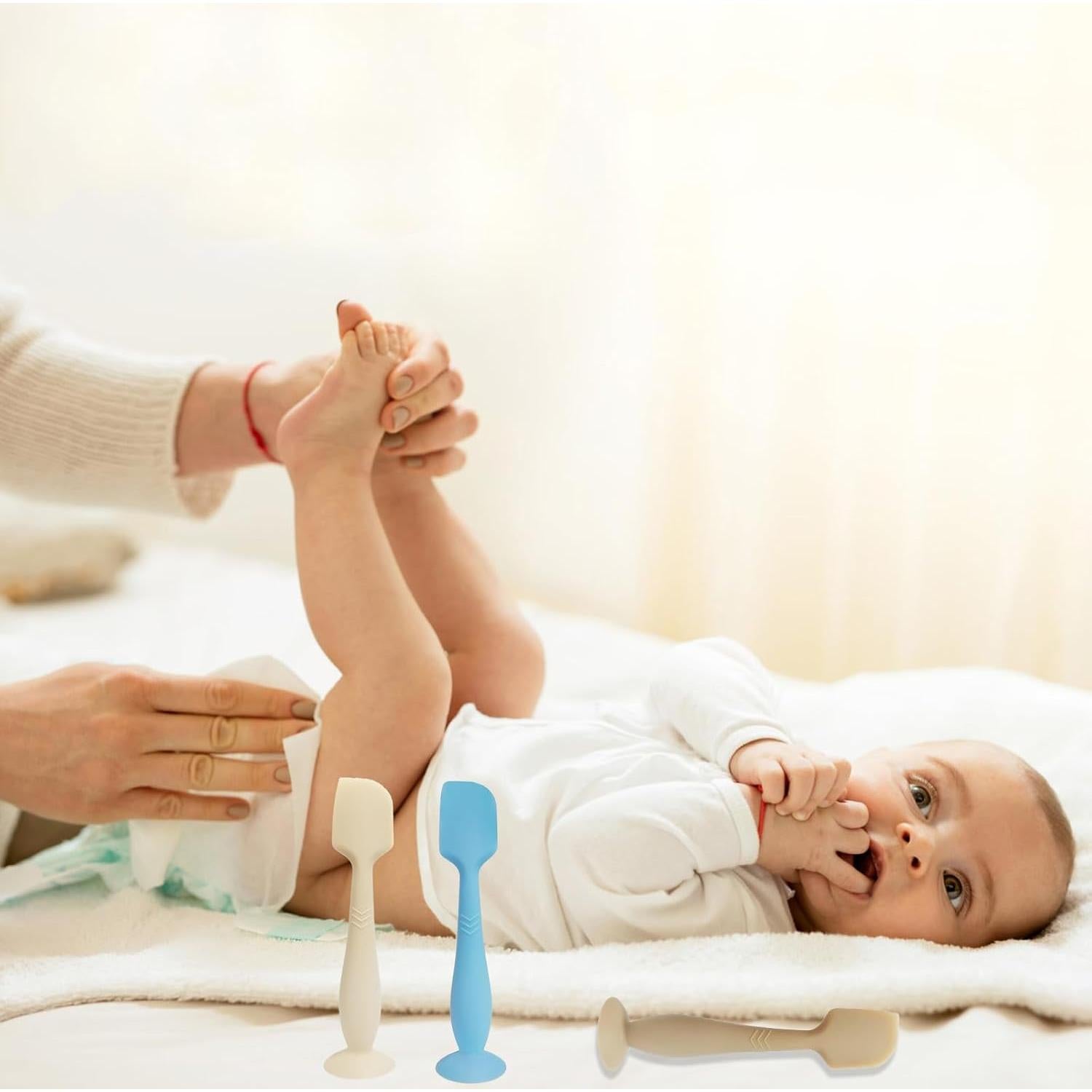 Espátula de Silicona Suave para Crema de Pañal MSVP 16.5cm