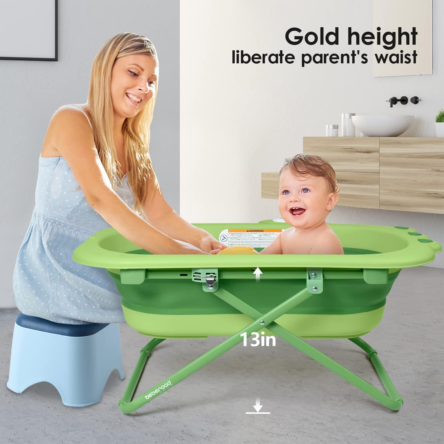 Bañera Plegable Beberoad Love Verde para Bebés y Niños