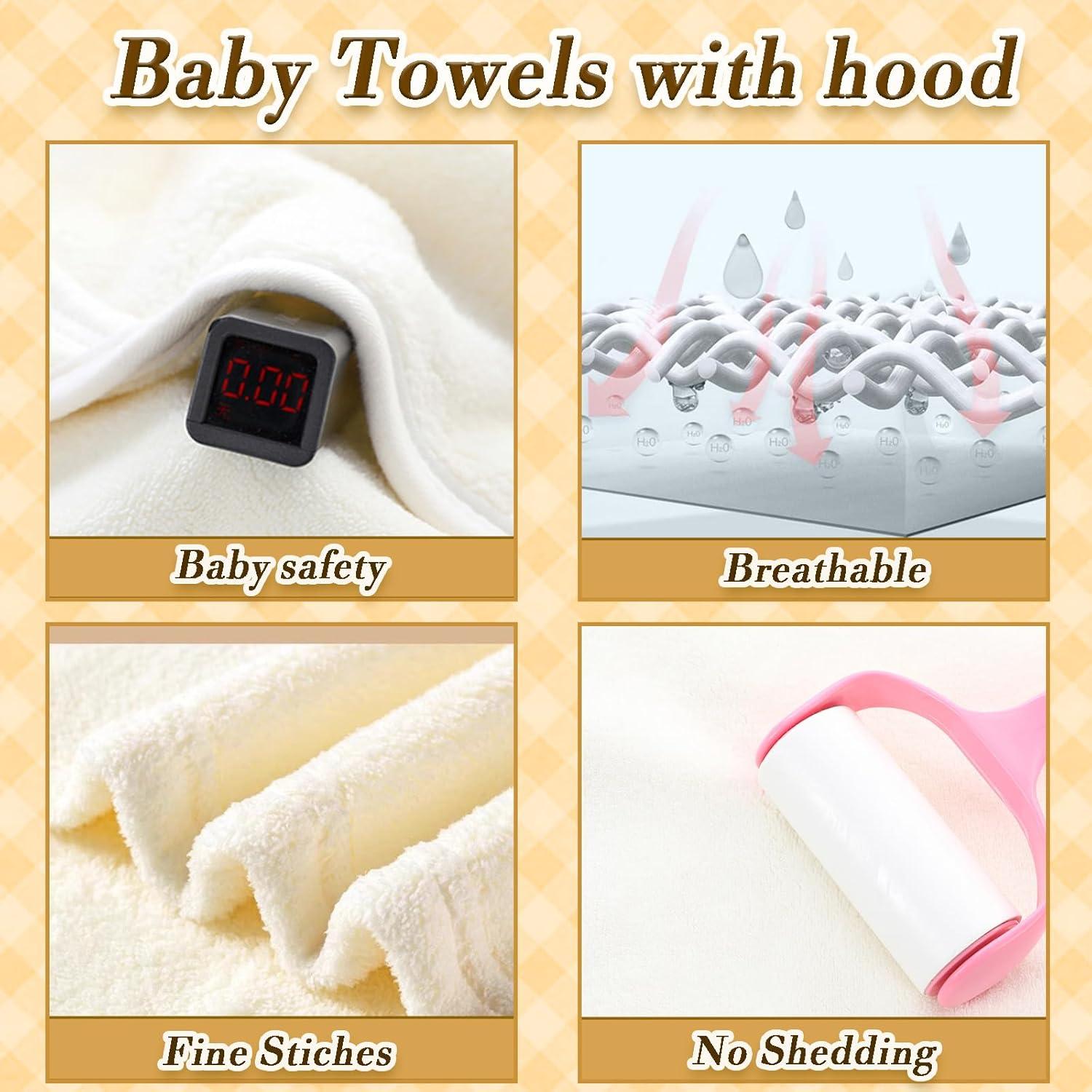 Toallas con Capucha FOINEMYED 2-Pack Bebés Suaves 69.85x139.7cm