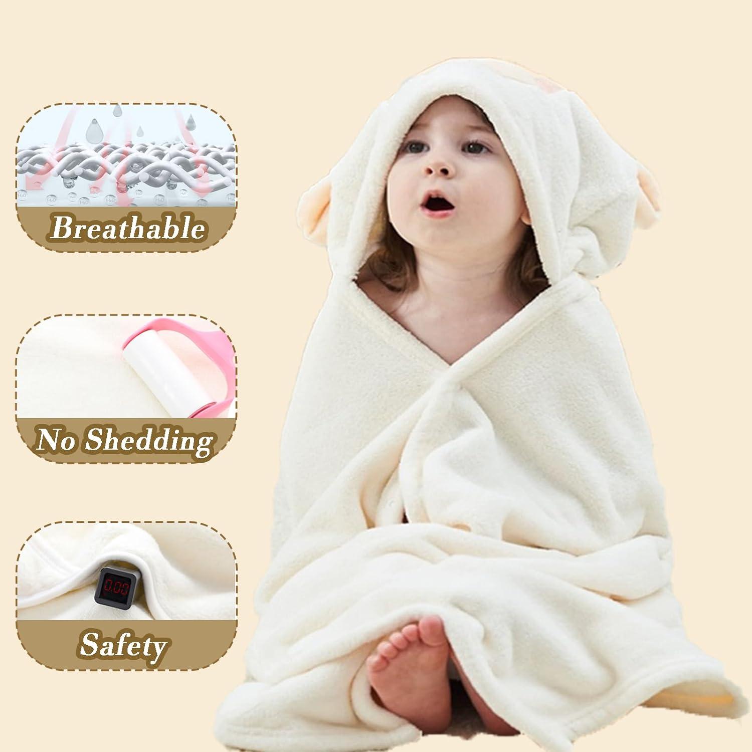 Toallas con Capucha FOINEMYED 2-Pack Bebés Suaves 69.85x139.7cm