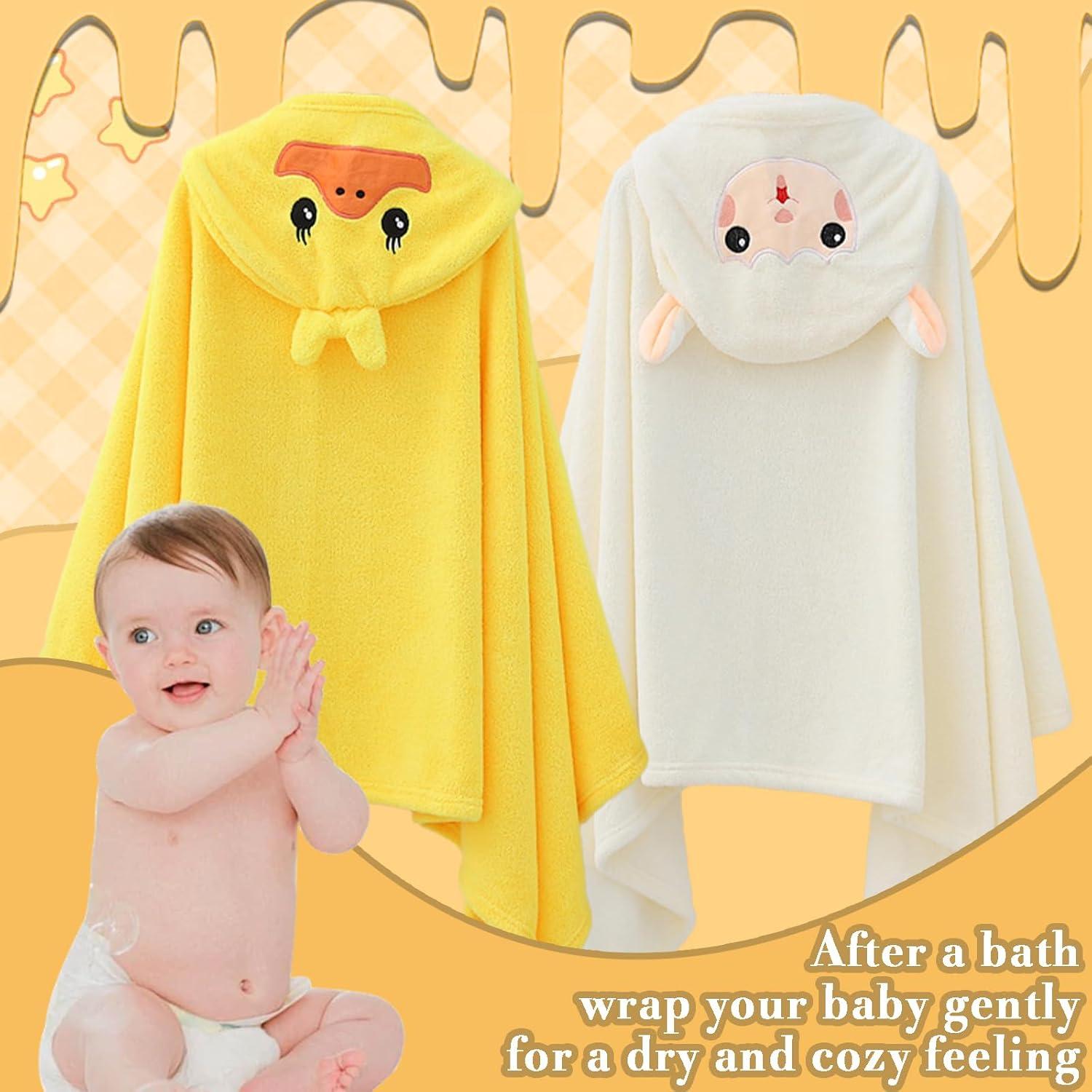 Toallas con Capucha FOINEMYED 2-Pack Bebés Suaves 69.85x139.7cm