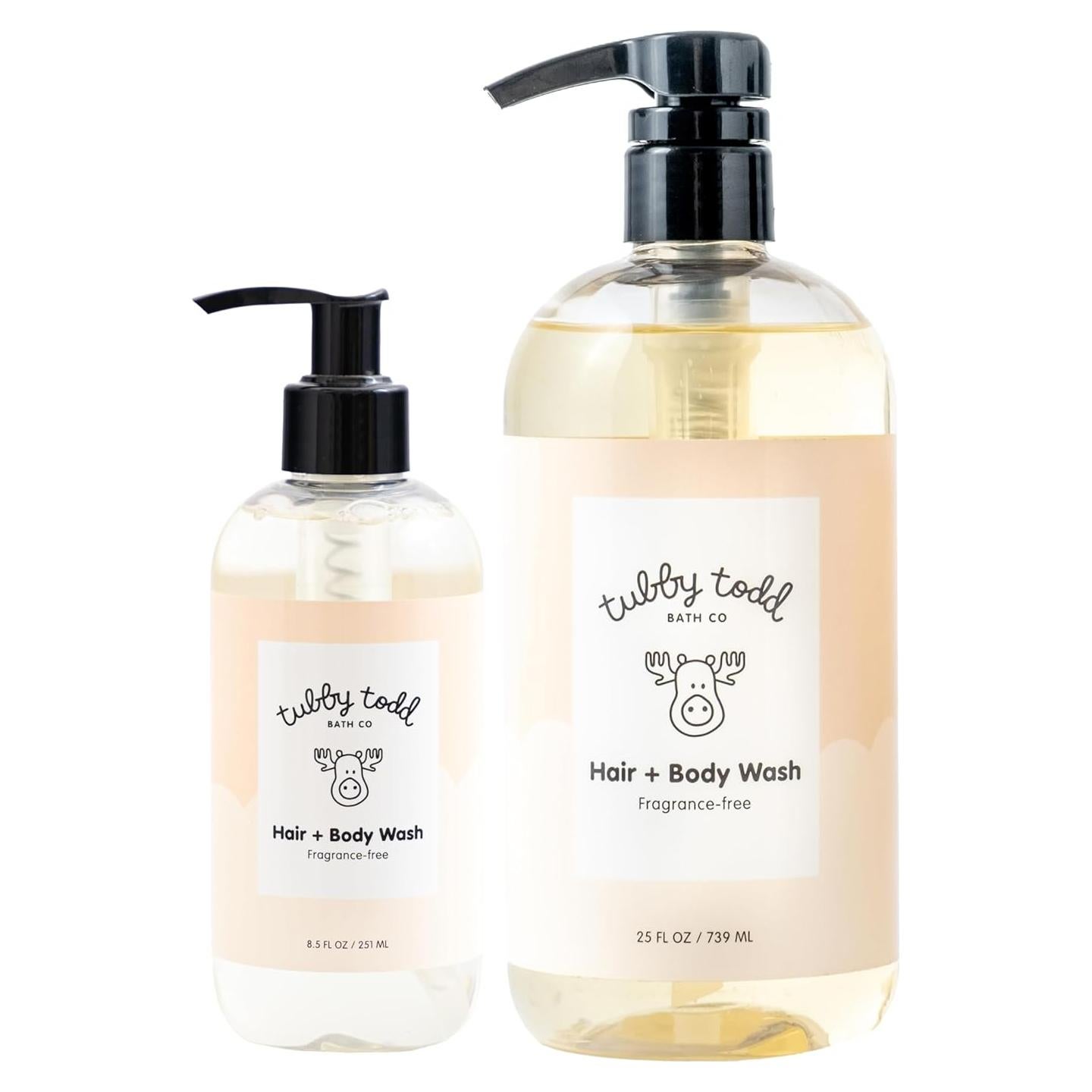 Jabón Natural Tubby Todd para Bebés 2x240ml Sin Fragancia