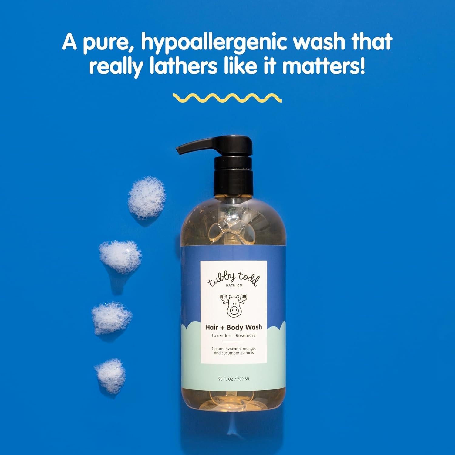 Jabón Natural Tubby Todd para Bebés 2x240ml Sin Fragancia