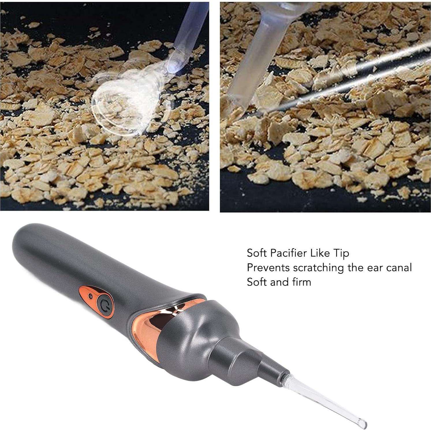 Limpiador de Oído Eléctrico Jiawu 5 en 1 con Luz LED