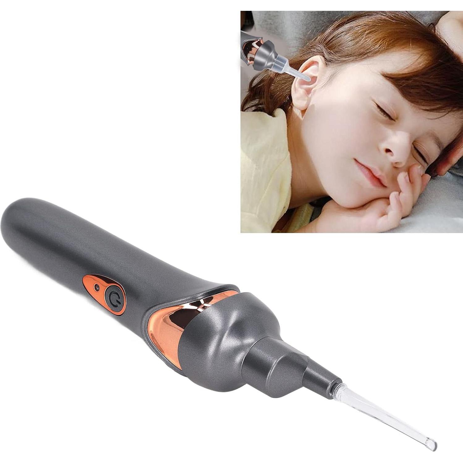 Limpiador de Oído Eléctrico Jiawu 5 en 1 con Luz LED