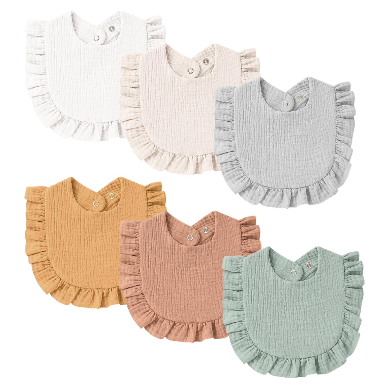 Set de 8 Baberos de Muselina MairMore para Bebés Unisex