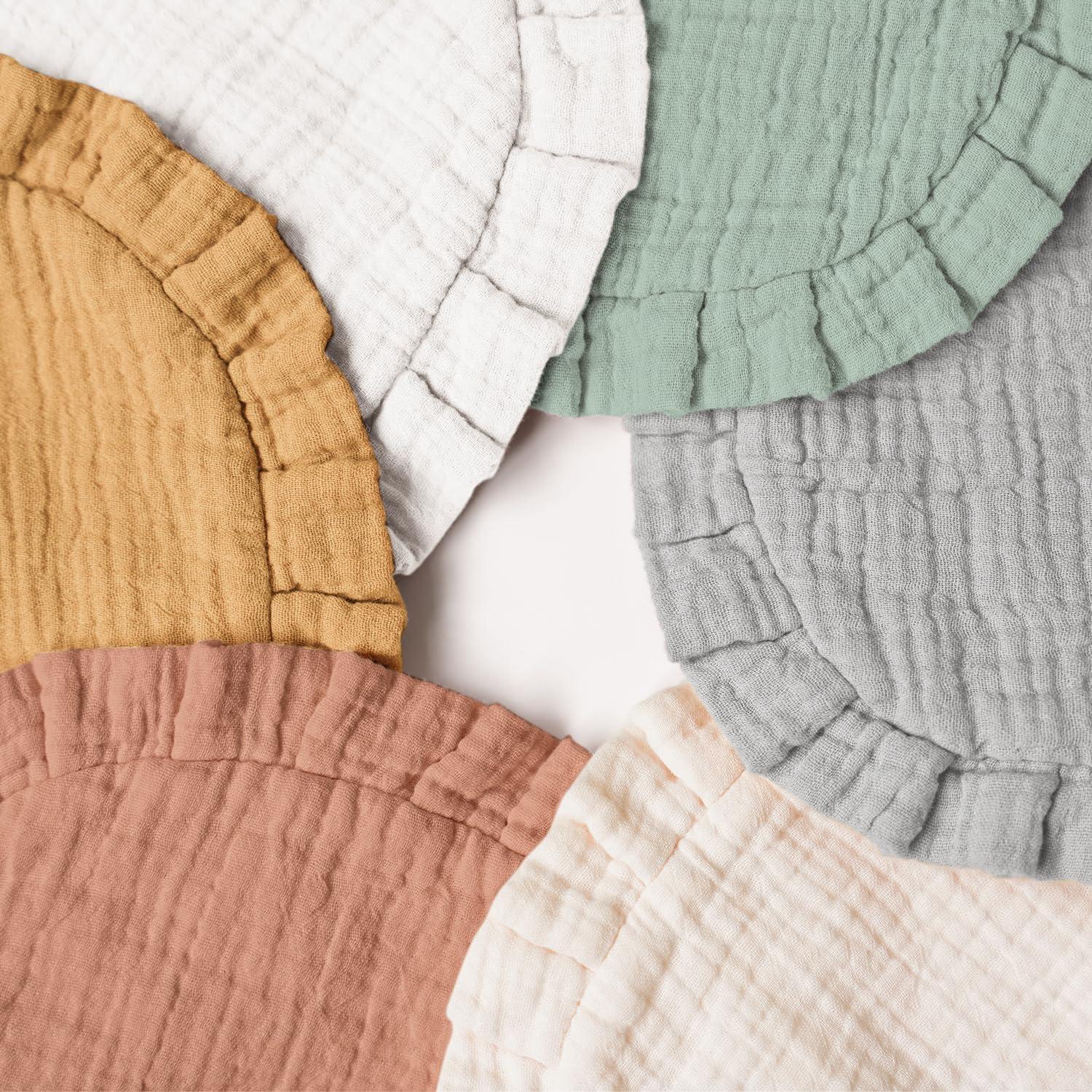 Set de 8 Baberos de Muselina MairMore para Bebés Unisex